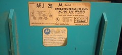 Vintage 1960 MOTOROLA A8J25 Turquoise Aqua Tube Radio MCM Mid Century Atomic