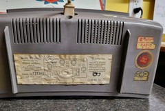 Vintage Rogers Majestic RG 1050U AM Radio Gray Color 1959 Art Deco GREAT LOOK