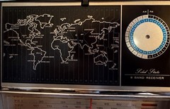 Allied 2682 Solid State 8 Band Receiver Vintage World Radio Map Display