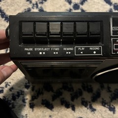 General Electric Vintage AM FM Radio Tape Player Boombox Model 3-5233B See Desc