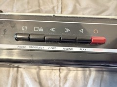 1980s Color Tunes Sound Design Black 4617 Radio Cassette Boombox