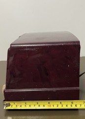 Vintage 1950s GE General Electric Model 400 Purple Bakelite Tube Radio MCM READ