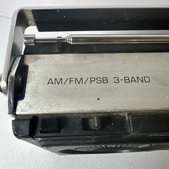 Vintage Panasonic RF-1080 AM/FM PSB 3-Band Portable Radio Black TESTED