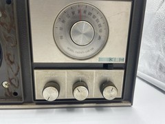 Vintage KLH Model Twenty-One FM Table Radio Missing Speaker Grille Cover- Works!