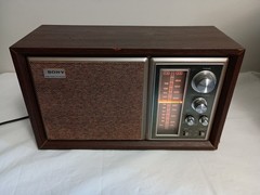 Vintage Sony ICF-9550W AM/FM Radio High Fidelity Sound Wood Case 1970&rsquo;s Tested