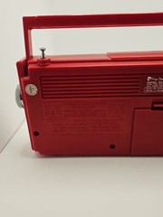 WORKING Vintage Pierre Cardin Series 185 Red AM/FM Stereo Radio (A5)