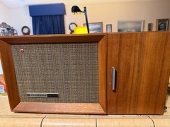 Vintage Panasonic RE-7487 Solid State FM/AM 2-Band Radio 2-Way Speaker Wood Cabi