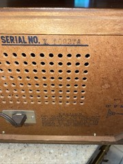 Vintage Panasonic Wood AM/FM Table Radio Model RE-784 Two Band Table Top Works