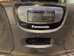 Panasonic RX-DS35 Portable CD/TAPE/AM/FM XBS Mash Boom Box Stereo System Player