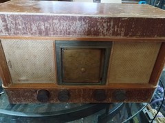 Vintage Echophone ES-113 Hallicrafters Tube Radio Wood Tabletop Untested As-Is