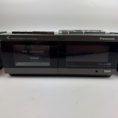 Panasonic RC-X500 Stereo Cassette Clock Radio For Repair Needs Tape Drive Belt