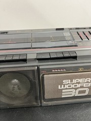 Seiko WKC-200 Super Woofer 3D Stereo Boombox Dual Cassette AM/FM- Tested Working