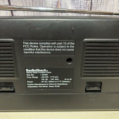 Vintage Radioshack Stereo Mate Portable Am/fm Radio Model 12-832 tested works