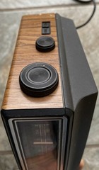 General Electric Radio 7-4625C Walnut Wood Grain AM/FM Digital Alarm Clock S47