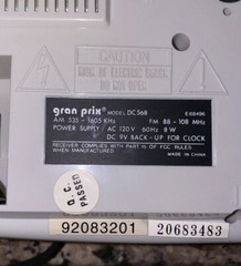 Gran Prix GPX Morning Call Alarm Clock Radio Vintage Retro 80s 90s Cassette Tape