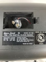 Lenoxx Sound AM/FM Digital Clock Radio Cassette Player Model CR-186 Tested Works