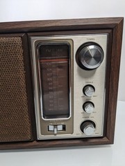 Sony Radio ICF-9650W AM/FM Tabletop Stereo Woodworks Fidelity Sound Tested Works