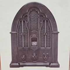 GE Wood Cathedral 1932 Replica AM/FM Radio Vintage New Open Box Model 7-4100J