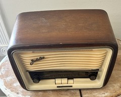 Vintage Telefunken Jubilee Export 1950s Tube Radio AM/FM Works West Germany
