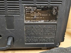 Panasonic RF-2600 Portable Radio AM/FM Shortwave 6-Band Working USED See Pics