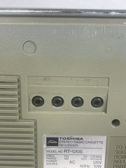 Toshiba RT-120S Vintage AM/FM Radio Cassette Boombox – Non-Working Cassette