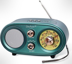 Retro Vintage Bluetooth Speaker Radio FM AM SW 3 Band Portable Green