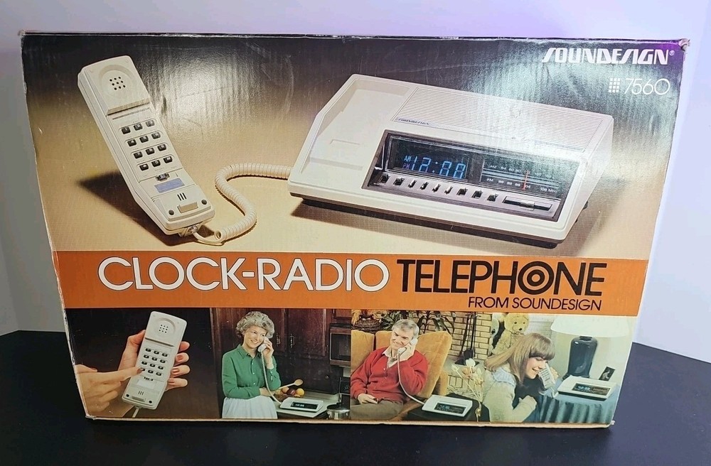 Brand New Vintage Soundesign 7560-A AM/FM Electronic Clock Radio With Kmart Tape