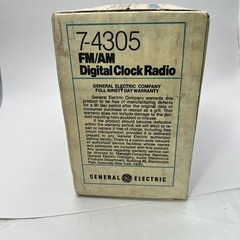 GE 7-4305 FM/AM Digital Flip Clock Radio Vintage FACTORY SEALED Staples Intact