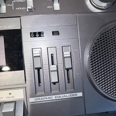 Vintage Sears Boombox Radio SR2100 Series Stereo Ghetto blaster 80s Working Read