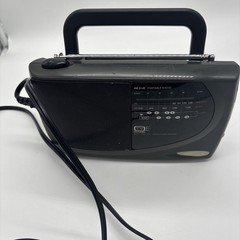 Magnavox AE2145 Portable AM FM TV Weather Radio Black . Tested And Working.