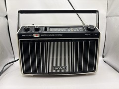 Sony MR-9100W Matrix Sound System FM AM Radio White Tested Works Please Read!