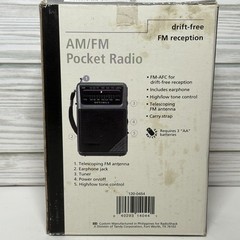 Vintage Radio Shack Optimus AM FM Pocket Radio 12-454A W/ Box Handheld Tested