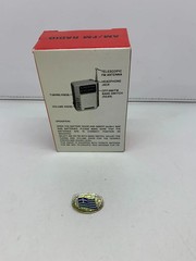Vintage Silver Brand MINI Sporty 2 Band Radio AM/FM Blue &rsquo;80s RARE UNUSED