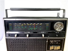Janon Solid State Multi-Band Radio, Model 2843, AM/FM/TV/AIR/WB Bands, Vintage