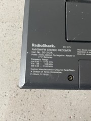 Vintage Radio Shack DX-375 Portable AM FM Short Wave Radio Receiver untested
