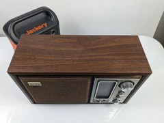 Sony Radio ICF-9650W AM/FM Tabletop Stereo Woodworks Fidelity Sound Tested Works