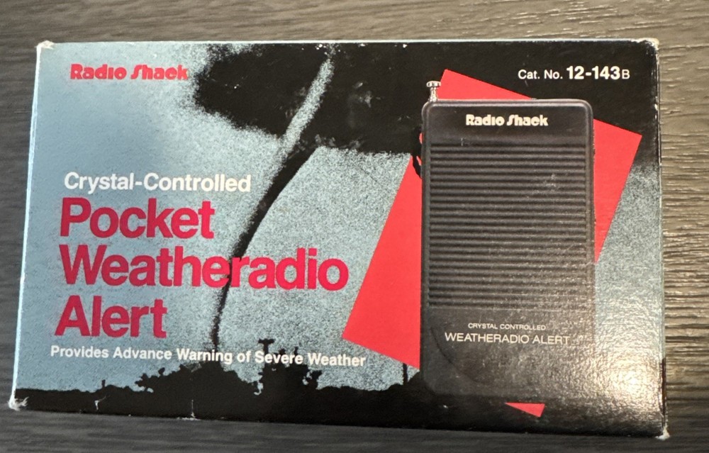 Radioshack Weather Radio Pocket Crystal Controlled WeatheRadio ALERT