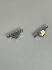 Magnavox D8200 Chrome Slider Caps – Sound Select & Radio/Tape Buttons