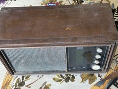 Vintage RCA Radio Solid State AM/FM Long Range walnut TRF RZC 275W Japan VIDEO