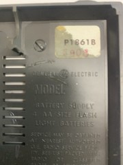 General Electric Solid State Multi Band AM SW FM Portable Radio P1861B Vintage