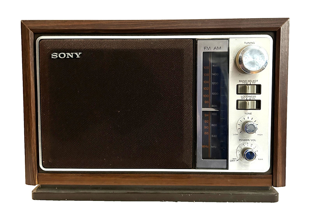 Vintage Sony Model ICF-9740W Circa 1980 Dual Band AM/FM Radio, WITH VIDEO DEMO