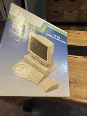 Vintage P C Computer FM Auto Scan Radio with Box Works Appears Unused