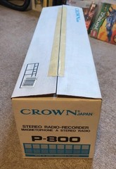 VTG Crown Japan Stereo Radio Recorder Magnetophone Stereo Radio P-800 Detachable