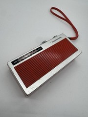 Red Vintage Realistic Portable Radio Radio Shack Tested and Working