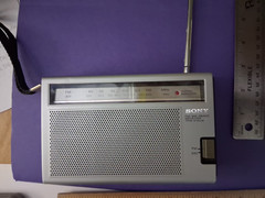 Sony Portable 2-Band AM-FM Radio Receiver Model TFM-6160W