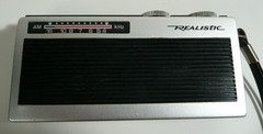 Vintage Non-Working Realistic Radio Shack Pocket Radio Collectible Man Cave