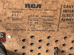 Vintage RCA Radio Solid State AM/FM Long Range walnut TRF RZC 275W Japan VIDEO