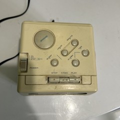 Vintage Lloyds CR201 AM/FM Clock Radio Cassette Player Cube *WORKS*