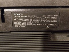 SONY 2001 Multi Band SYNTHESIZED RECEIVER Model ICF-2001 W/Accessories & Manual