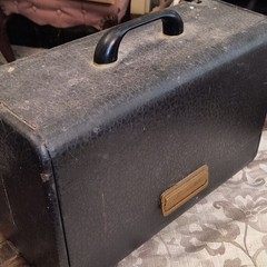 Zenith Trans-Oceanic Vintage Portable Radio in Black Carry Case